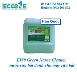 EW9 Green Narae Cleaner   nước rửa bát dành cho máy rửa bát